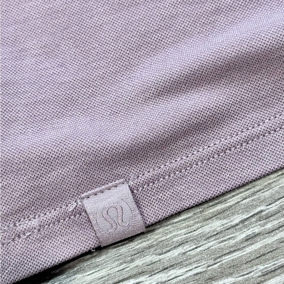 Lululemon Pique Knit Back In Action Short Sleeve Top Twilight Rose *No Size Tag* - Picture 14 of 16